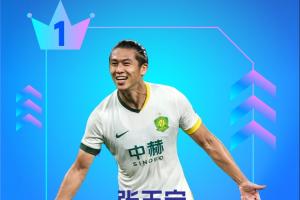 【直播吧】中超第20轮最佳球员：张玉宁！京蓉对决中双响炮梅开二度