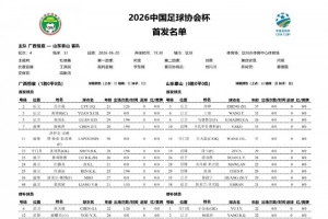 广西恒宸对阵山东泰山首发:双方外援较量,段刘愚、依木兰亮相