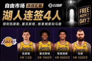 次日自由市场汇总：湖人狂揽4将签下凯斯勒，斯玛特转投火箭