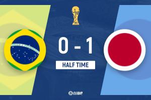 日本半场领先巴西1-0 佐野海舟完成一条龙进球 达尼洛失误导致丢球