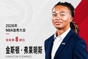 穷困版罗斯！老鹰以8号签签下休斯敦大学后卫弗莱明斯