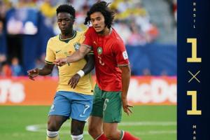 世界排名第6与第7战平！巴西扣0.52分，摩洛哥加0.52分，FIFA排名未变