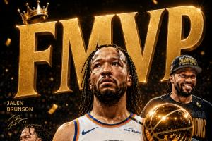 丰收赛季！布伦森一季荣获3个MVP：NBA杯MVP、东决MVP、总决赛MVP