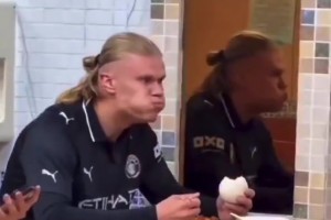 AI合成的哈兰德吃饭视频在外网爆火
