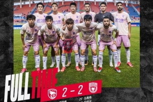 马希伟与冯伯元立功，陕西联合客场2-2战平大连鲲城