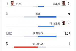 捷克对南非比赛全场数据:射门比14-17 射正比3-4 黄牌比1-2 控球率38%-62%