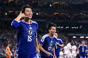 开场仅4分钟!镰田大地创下日本队史世界杯最快进球纪录