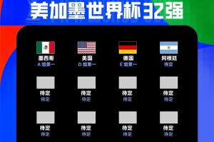 32强仅剩4席，本届世界杯已出线球队：阿根廷、德国、墨西哥和美国